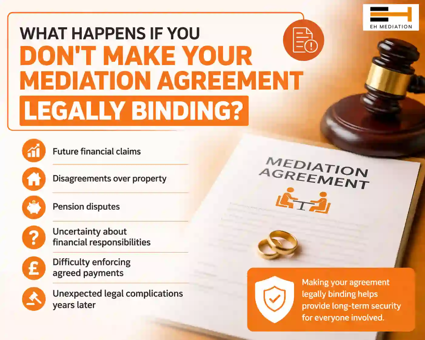 What Happens If You Don't Make Your Mediation Agreement Legally Binding Cambridgeshire?